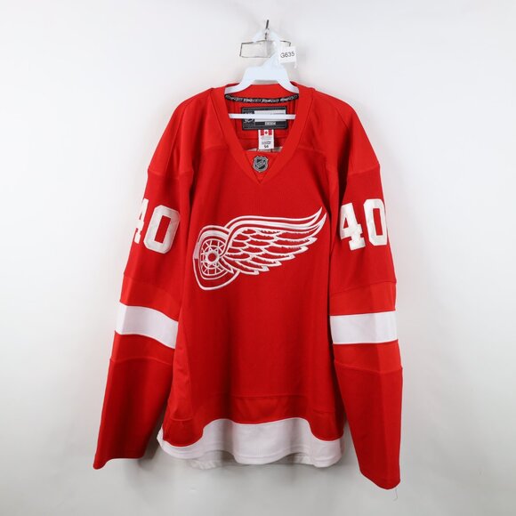 henrik zetterberg detroit heritage classic jersey 2014 Winter Classic Jersey Detroit Red Wings Henrik Zetterberg Shirt Vtg  Reebok CCM 54 Henrik Zetterberg Detroit Red Wings Hockey Jersey Fight Strap